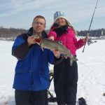 Ice fishing for Lake Trout