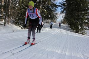 Georgian Nordic women on skis